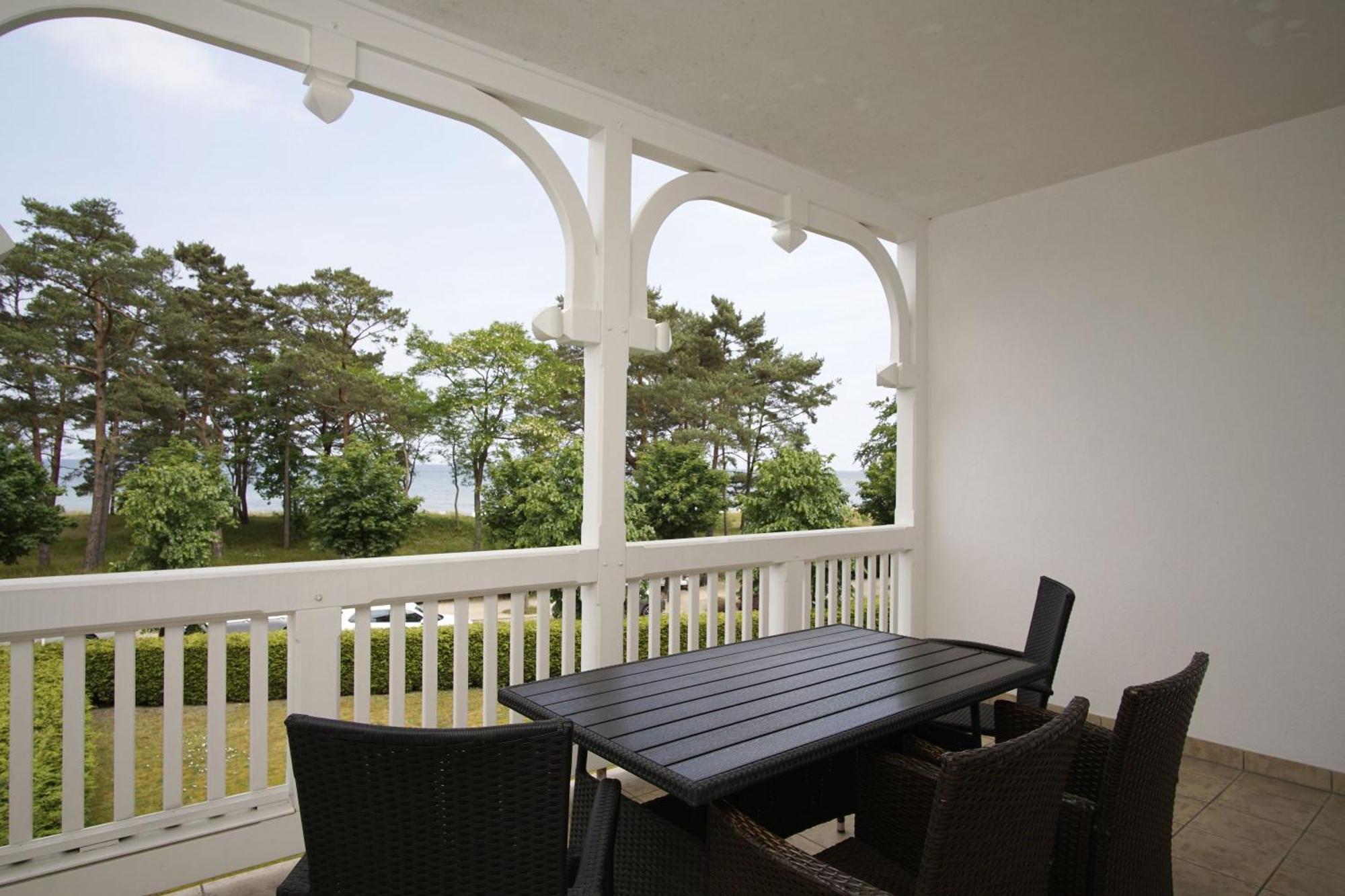 Aparthotel Ostsee Fewo 6 Balkon, Meerblick, Strand Binz Eksteriør bilde