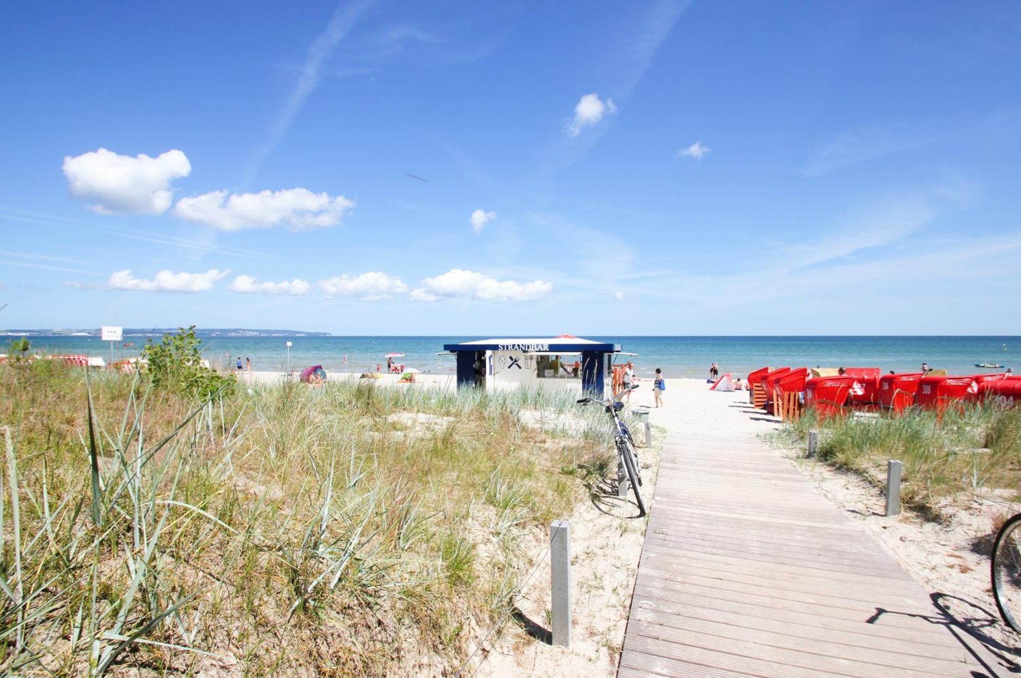 Aparthotel Ostsee Fewo 6 Balkon, Meerblick, Strand Binz Eksteriør bilde