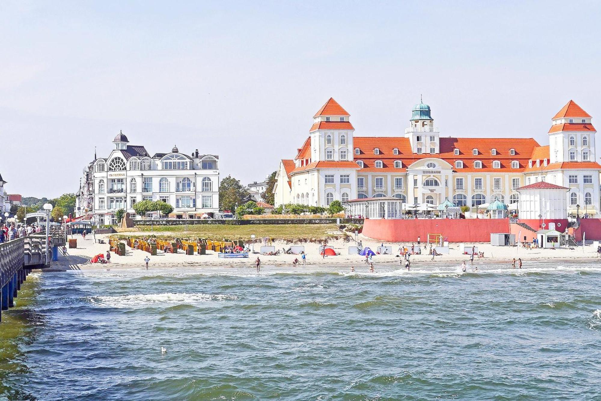 Aparthotel Ostsee Fewo 6 Balkon, Meerblick, Strand Binz Eksteriør bilde